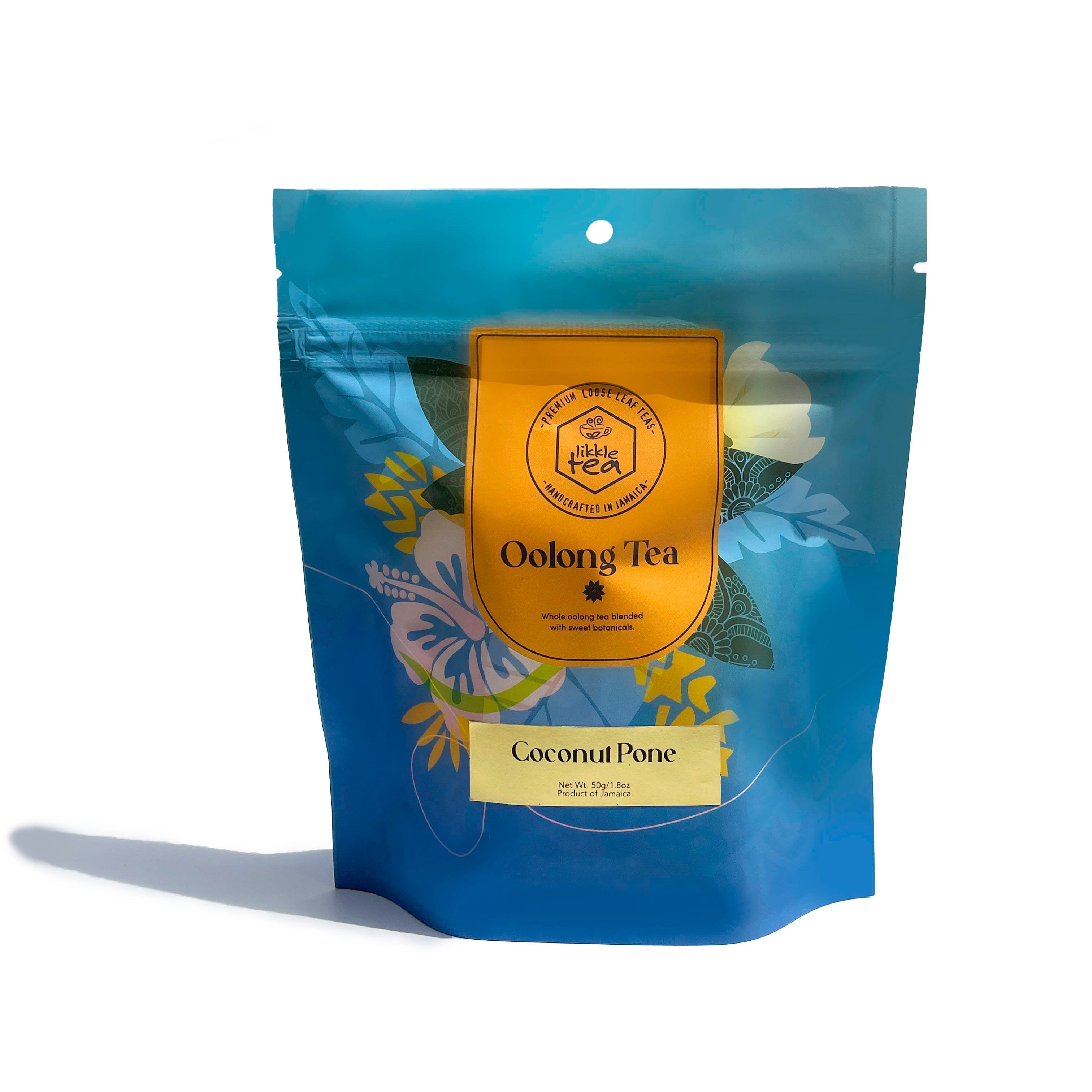 Coconut Pone Oolong Tea package.